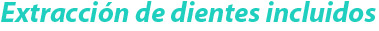 Extracción de dientes incluidos
